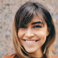 Young woman smiling